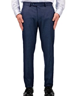 FLAT FRONT MICRO DESIGN TROUSER