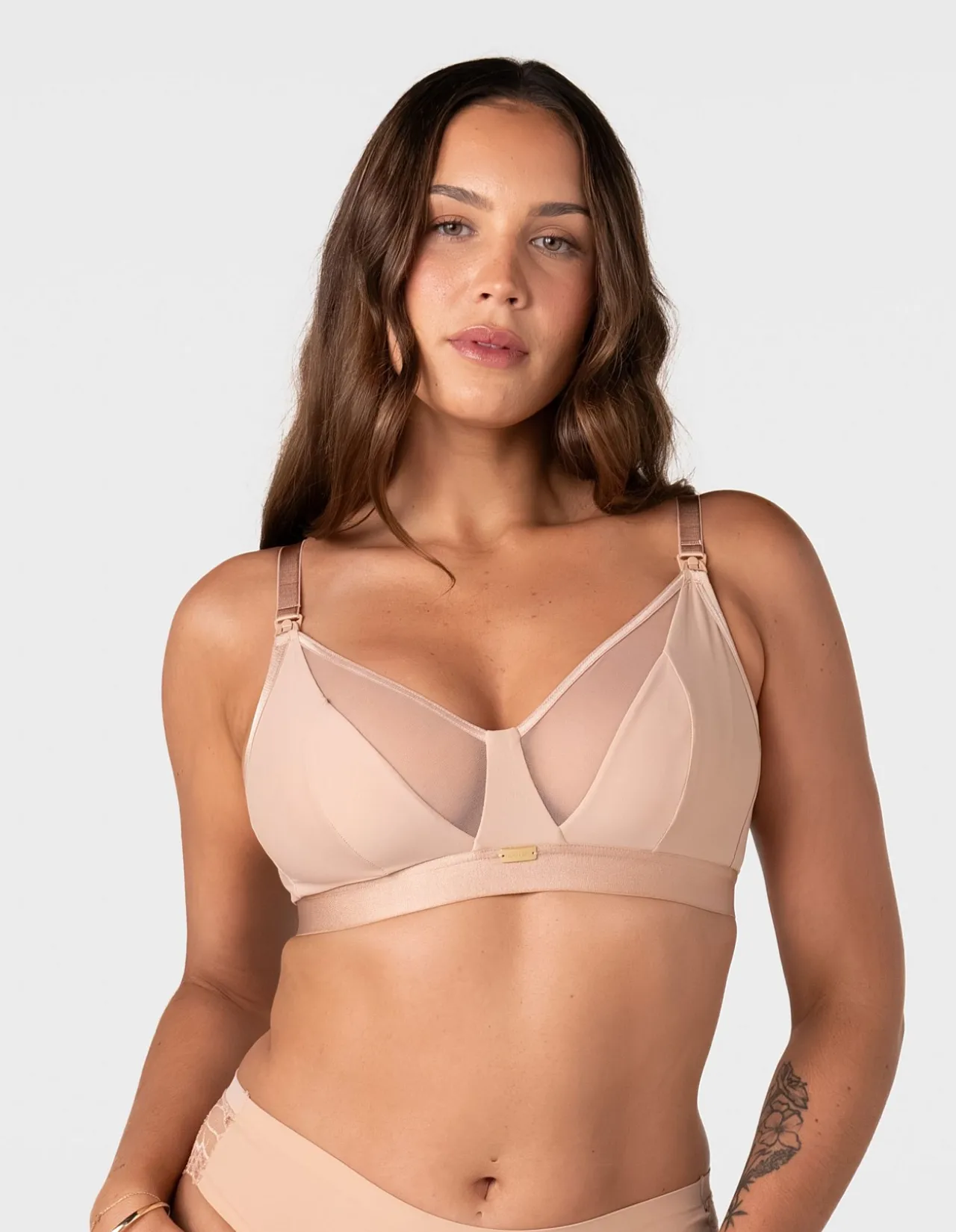 Flawless Full Cup Plunge Wirefree Nursing Bra