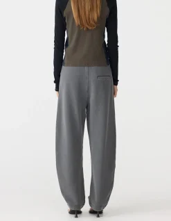 Fleece Barrel Leg Trackpant