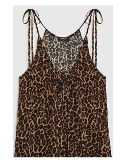 FLORA TANK DRESS LEOPARD