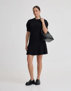 FLORENCE KNITTED PLEAT DRESS