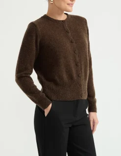 FLUFFY KNIT CARDIGAN