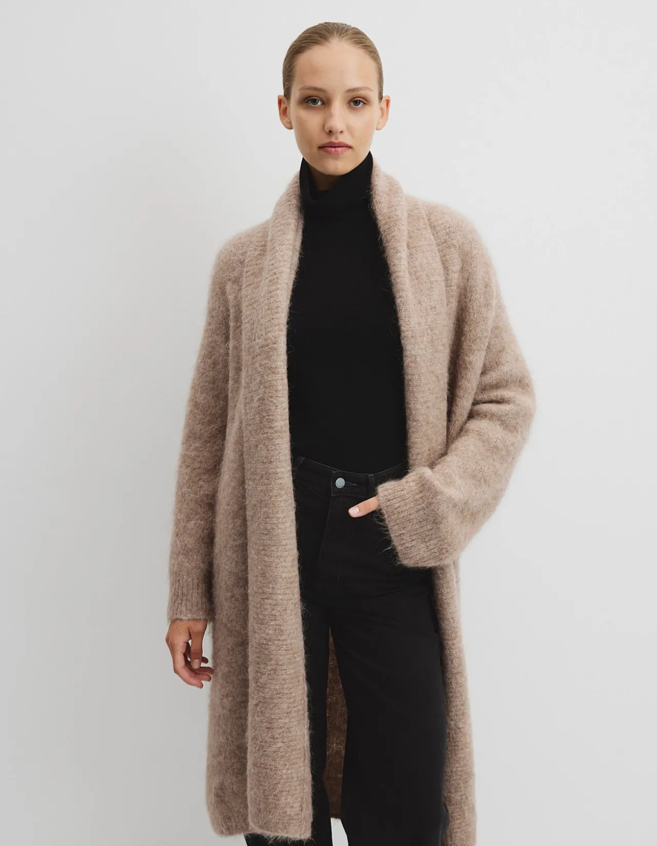 Fluffy Longline Cardigan
