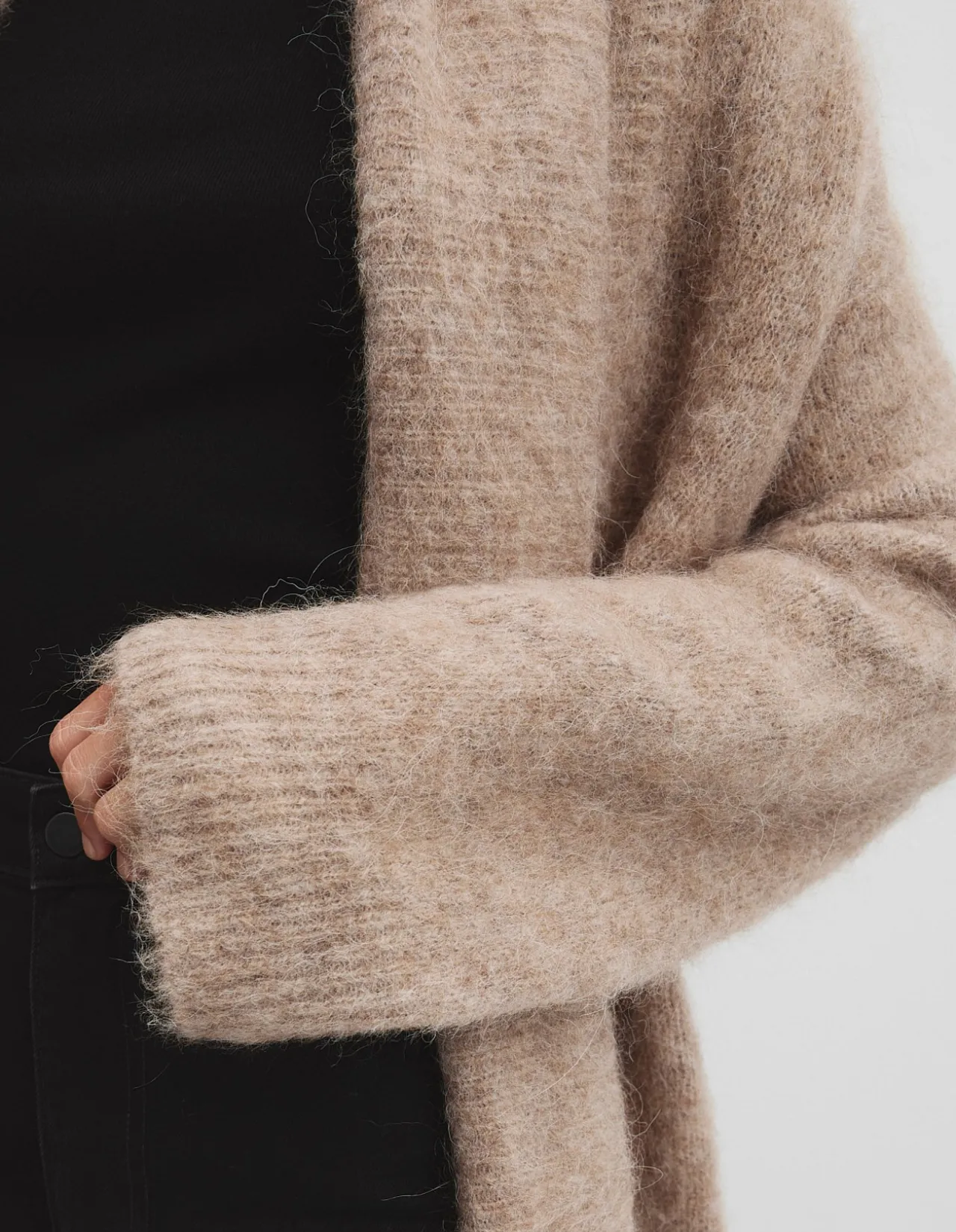 Fluffy Longline Cardigan