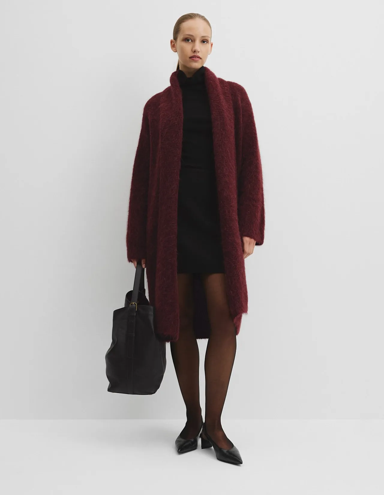 Fluffy Longline Cardigan