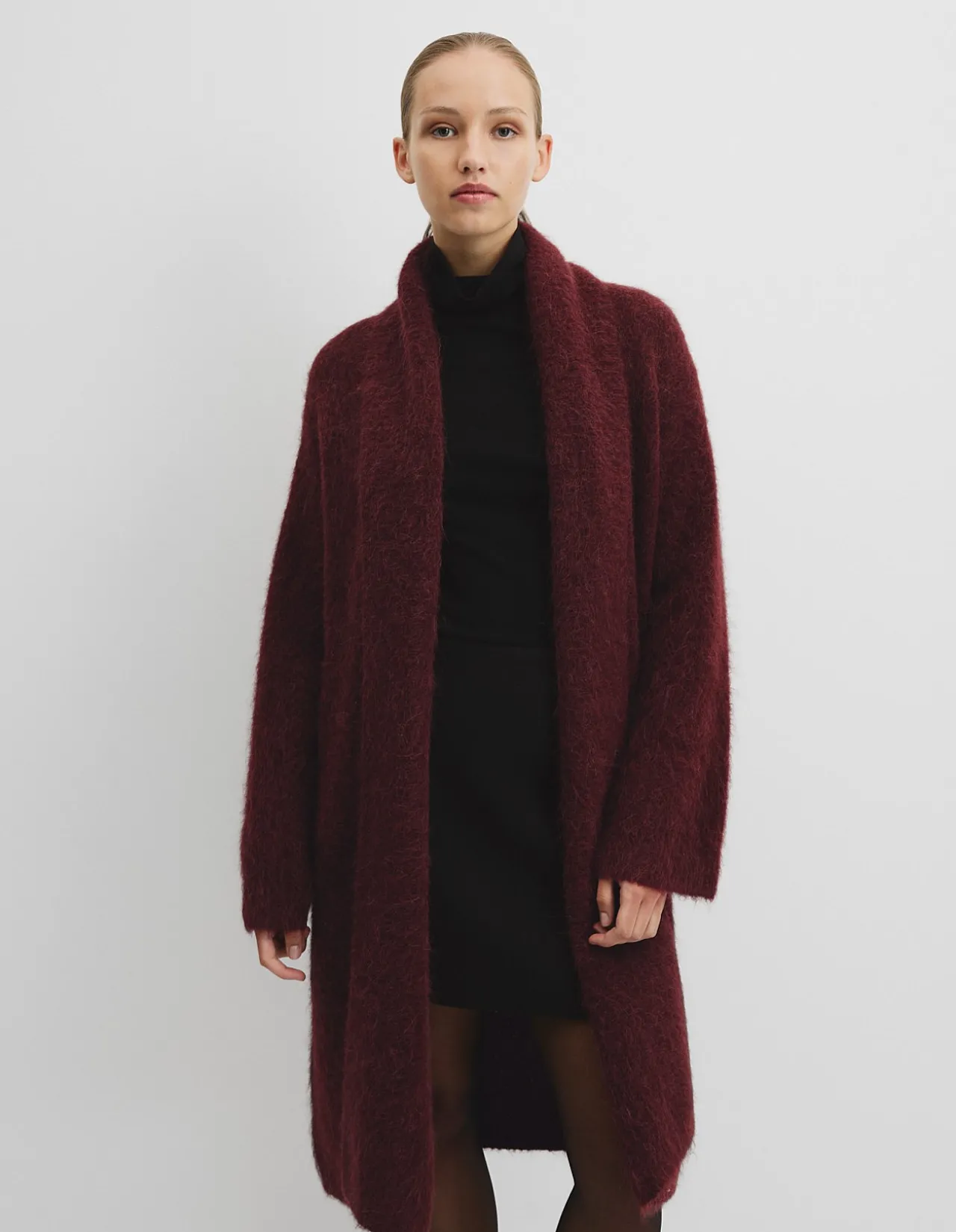 Fluffy Longline Cardigan