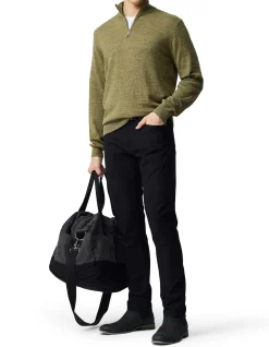 FORTROSE 1/4 ZIP KNIT - OLIVE