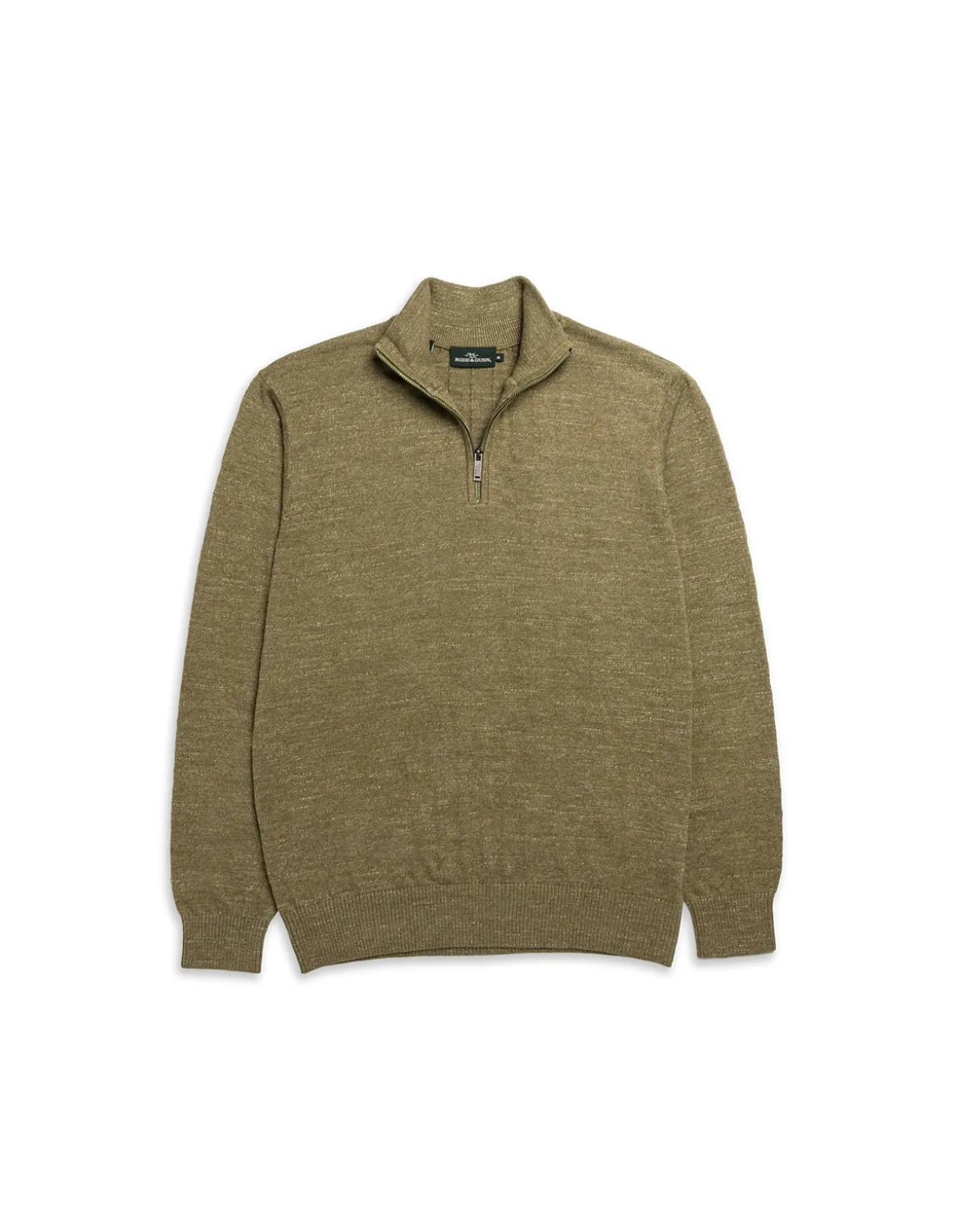 FORTROSE 1/4 ZIP KNIT - OLIVE