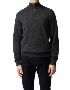 FORTROSE 1/4 ZIP KNIT - ASH