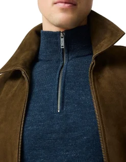 FORTROSE 1/4 ZIP KNIT - MIDNIGHT