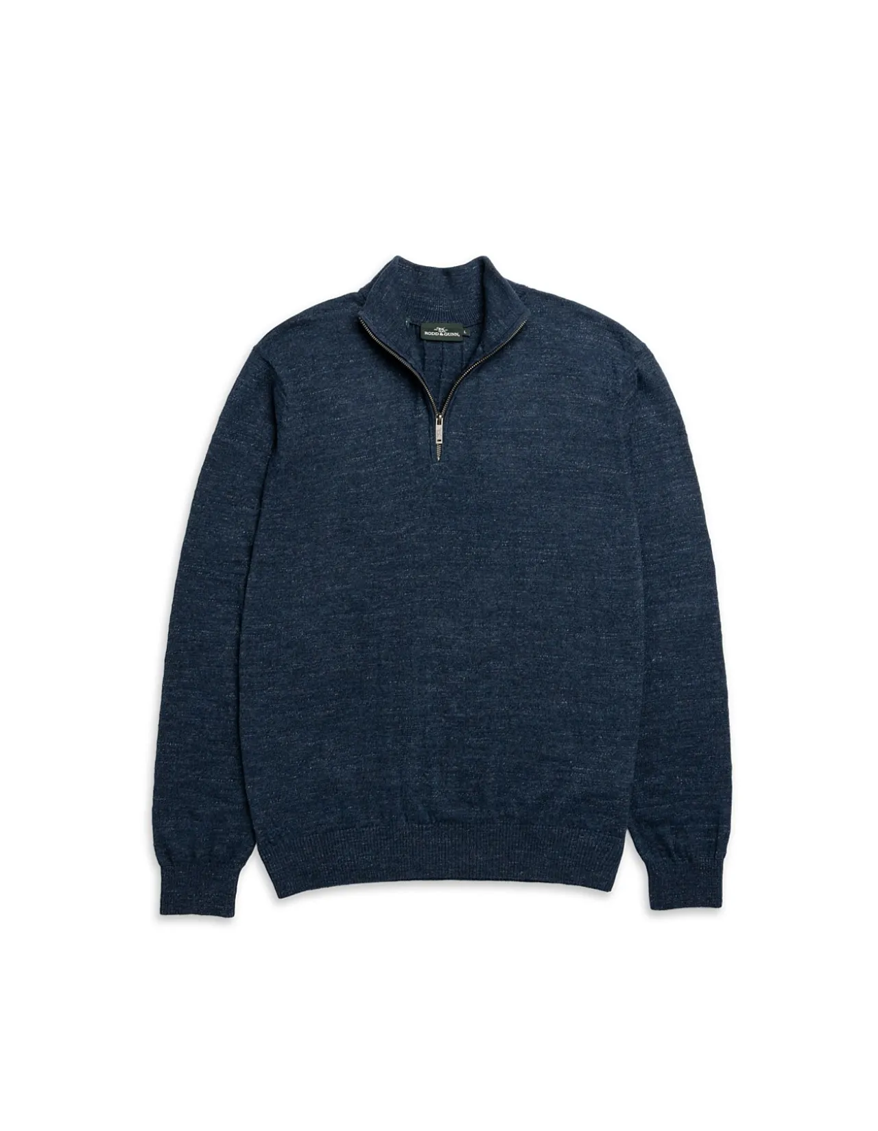 FORTROSE 1/4 ZIP KNIT - MIDNIGHT