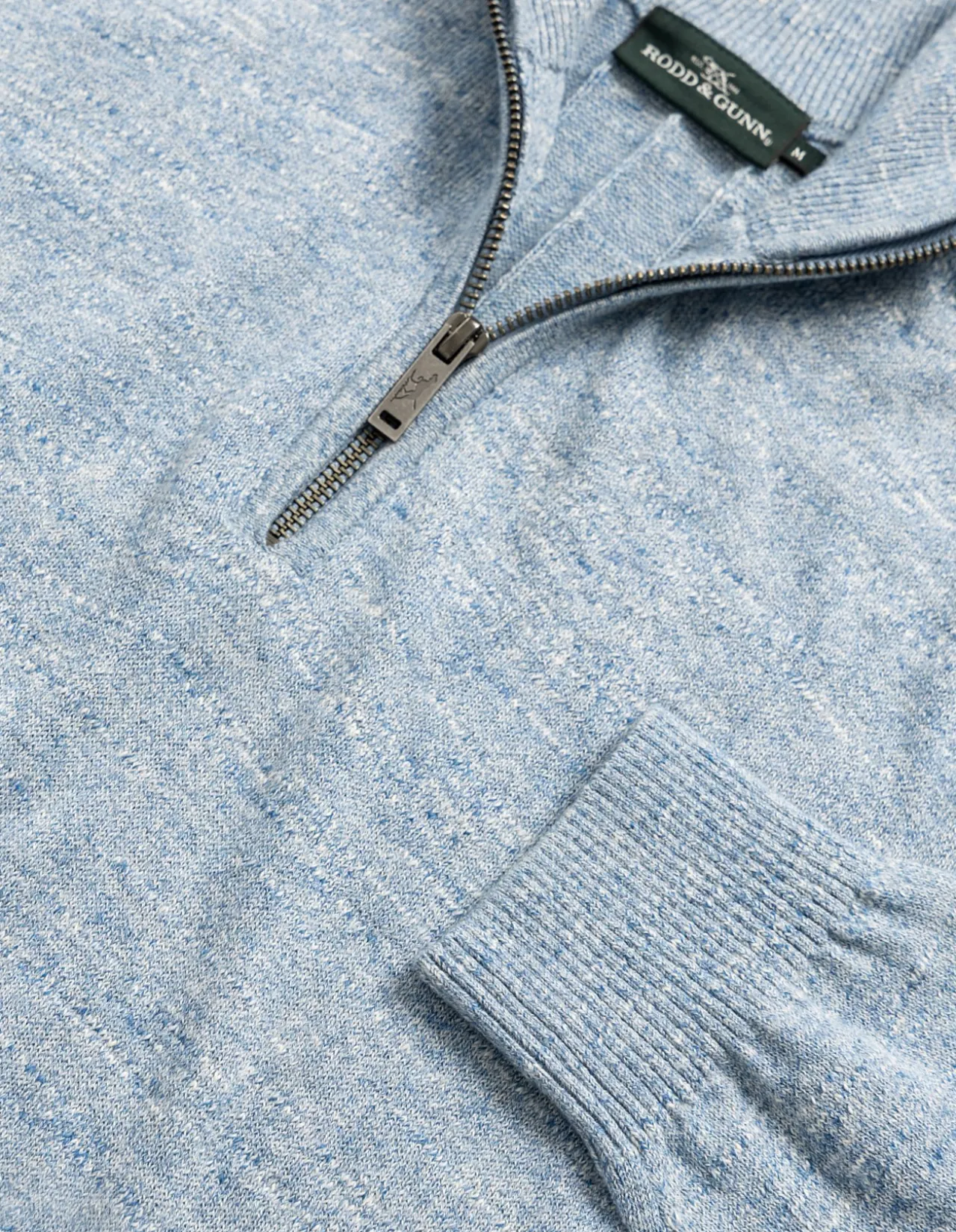 FORTROSE 1/4 ZIP KNIT - OCEAN
