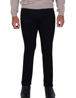 Franklin Slim Mid Rise Black Denim Jeans