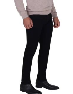 Franklin Slim Mid Rise Black Denim Jeans
