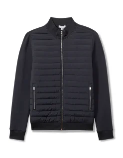FREDDIEINTERLOCK QUILTED FUNNEL HYBRID JACKET