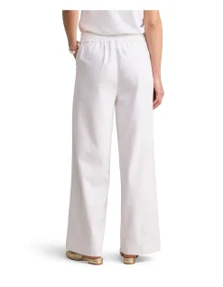 Full Length Waist Tab Linen Pant