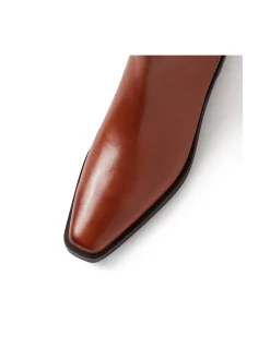 Fyona Sleek Leather Ankle Boots