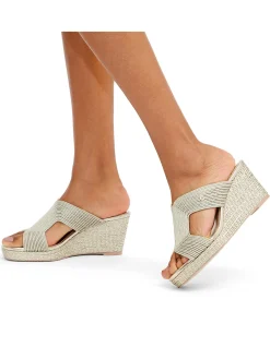 Gala Wedge 70 Leather Mule Sandal