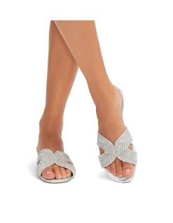 Gala Jewel Leather Mule Sandal