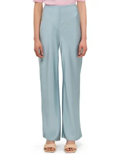 GALE SATIN MID RISE BIAS PANT