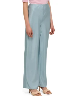 GALE SATIN MID RISE BIAS PANT