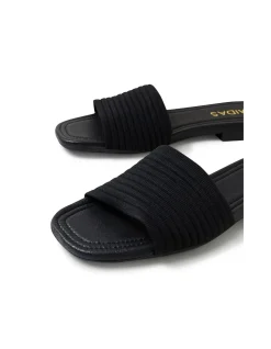 Gambol Textured Strap Flat Sandals