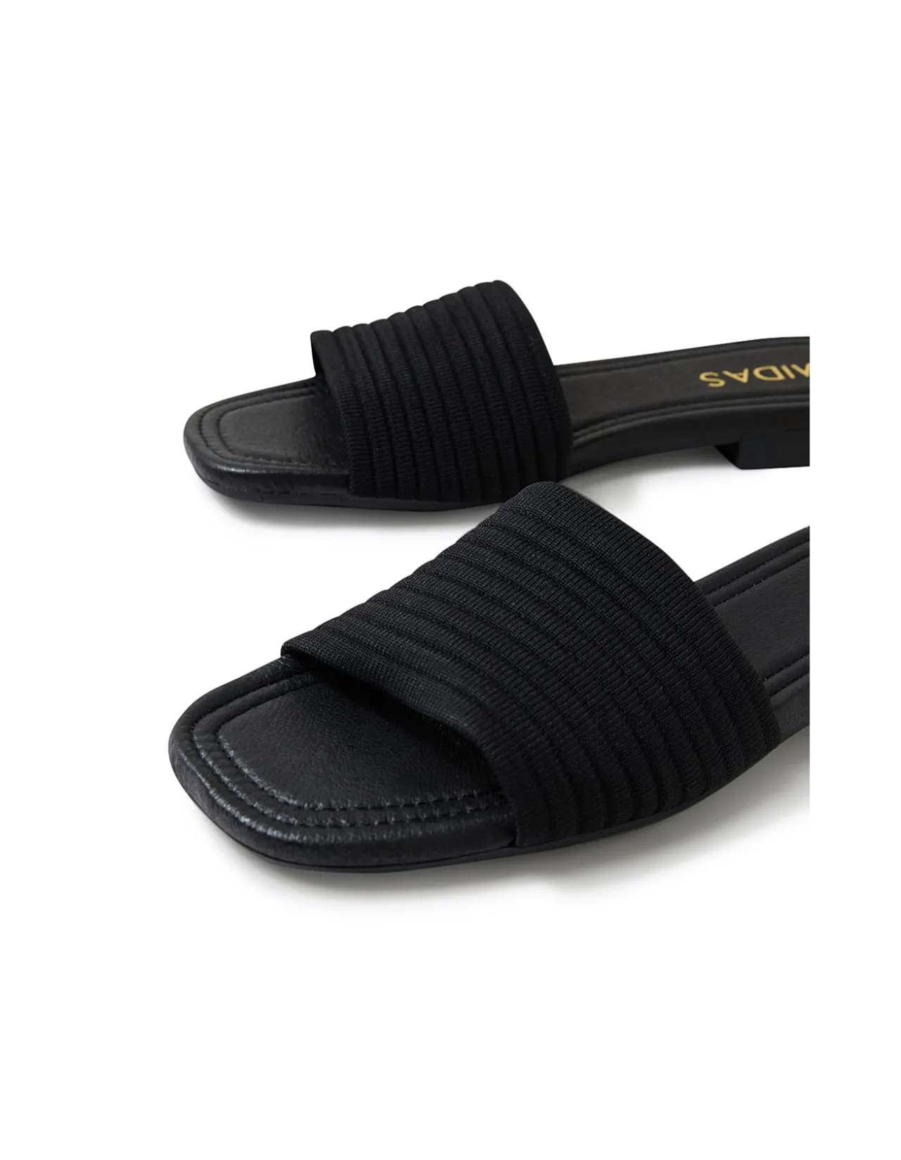 Gambol Textured Strap Flat Sandals
