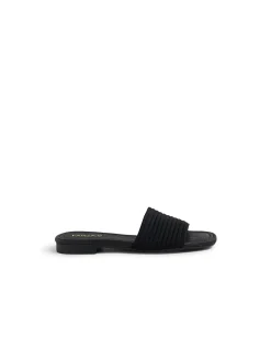 Gambol Textured Strap Flat Sandals