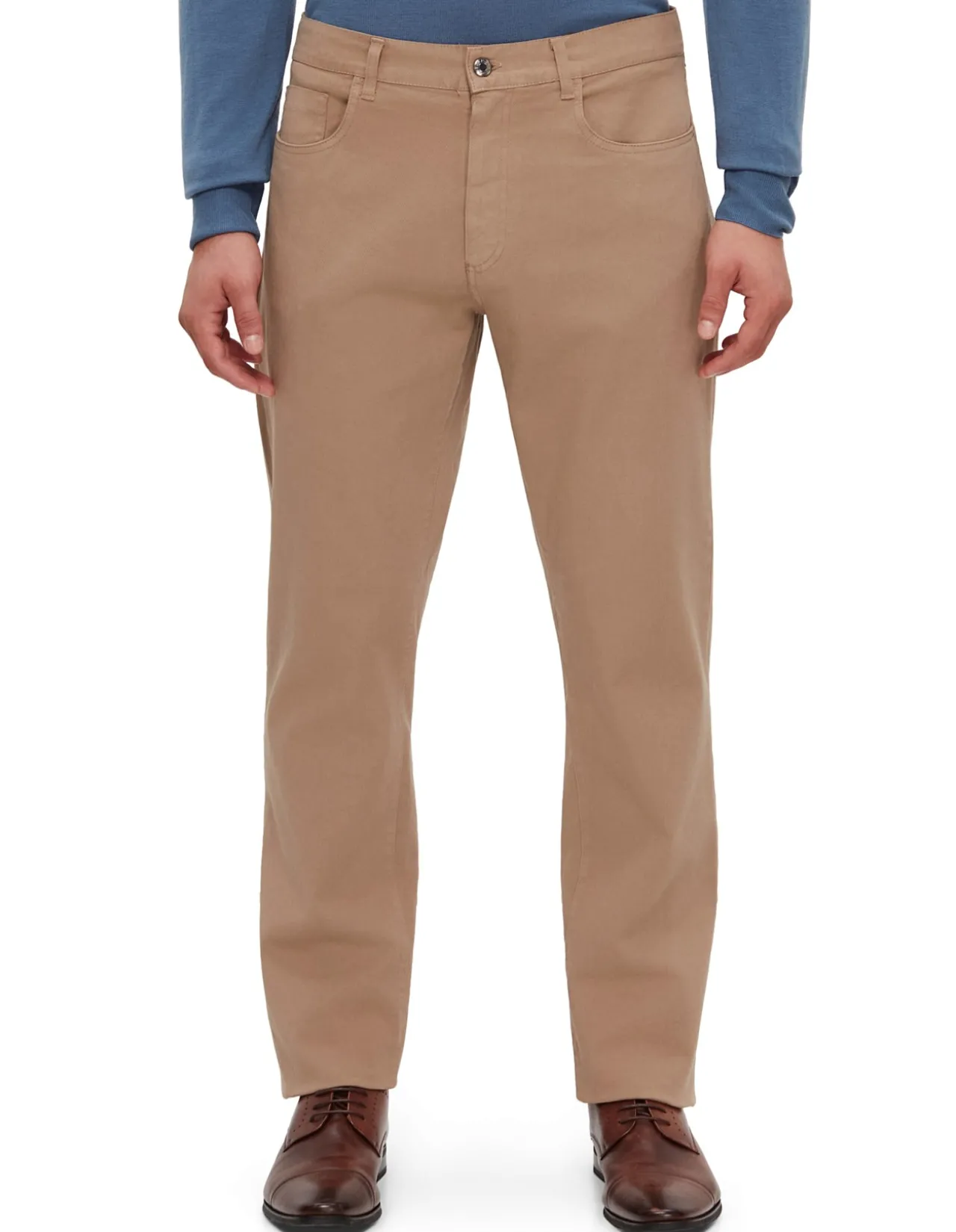 GARMENT DYED TWILL COMFORT PANTS