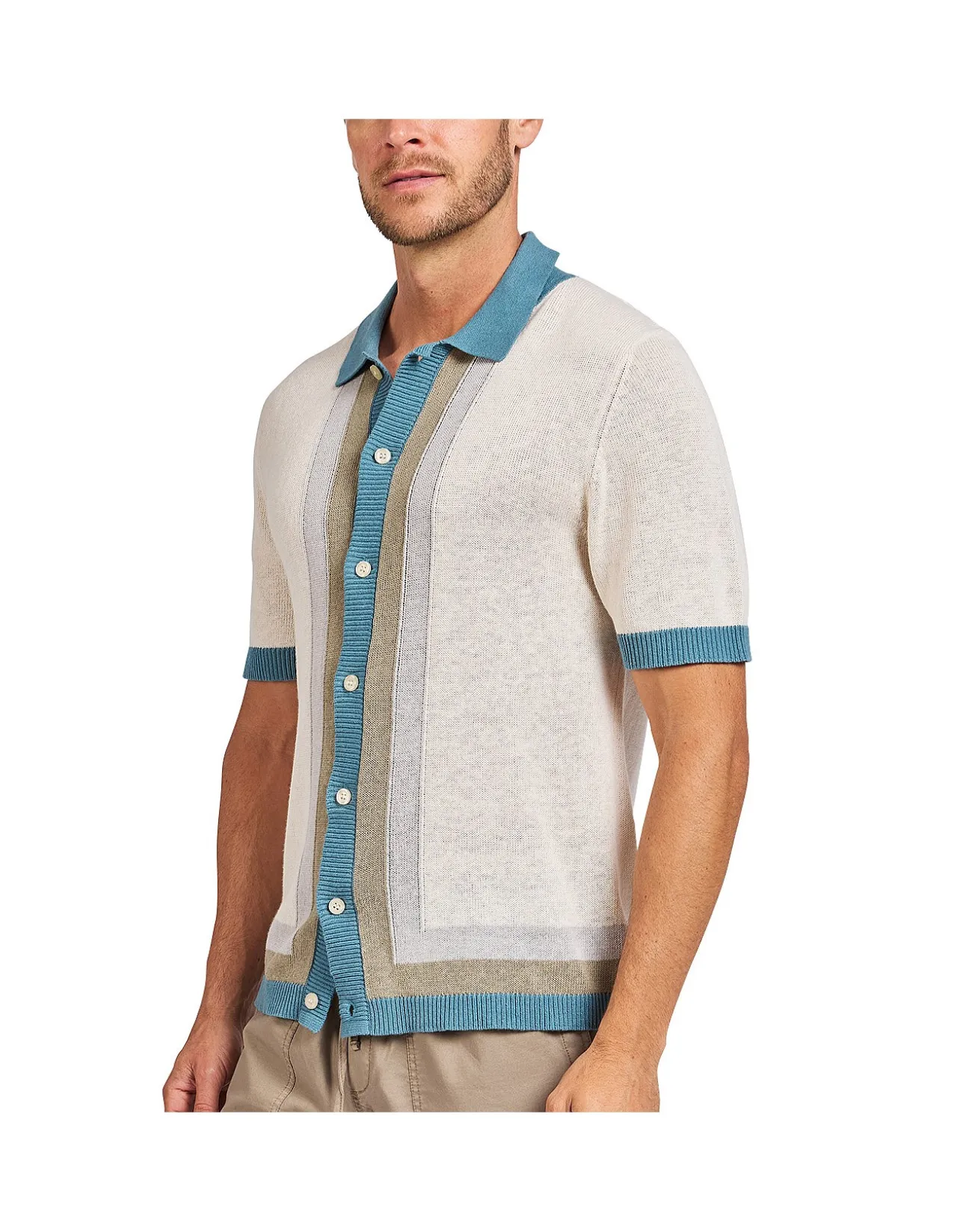 GATSBY STRIPE KNIT POLO