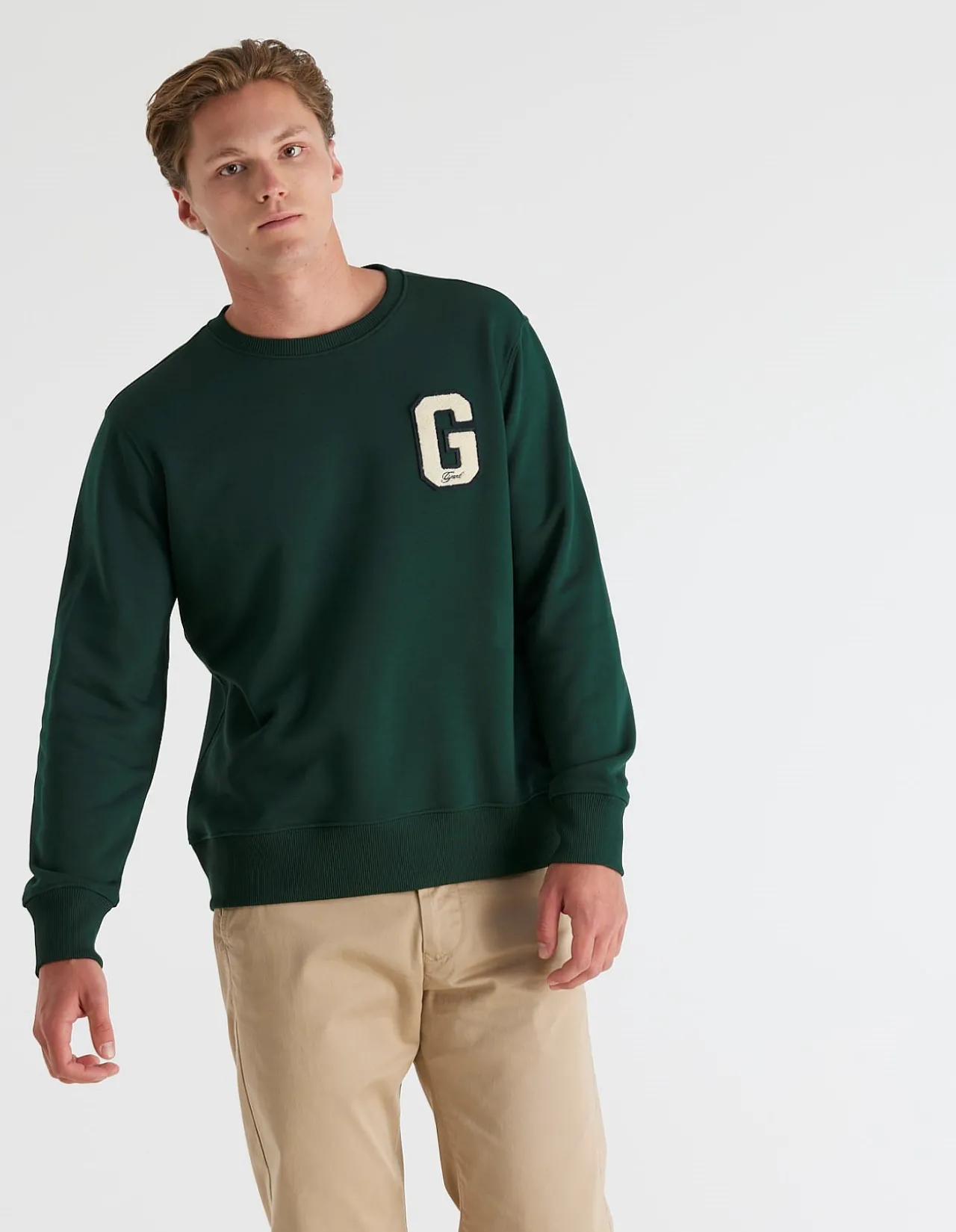 G BADGE Crew Neck Sweatshirt