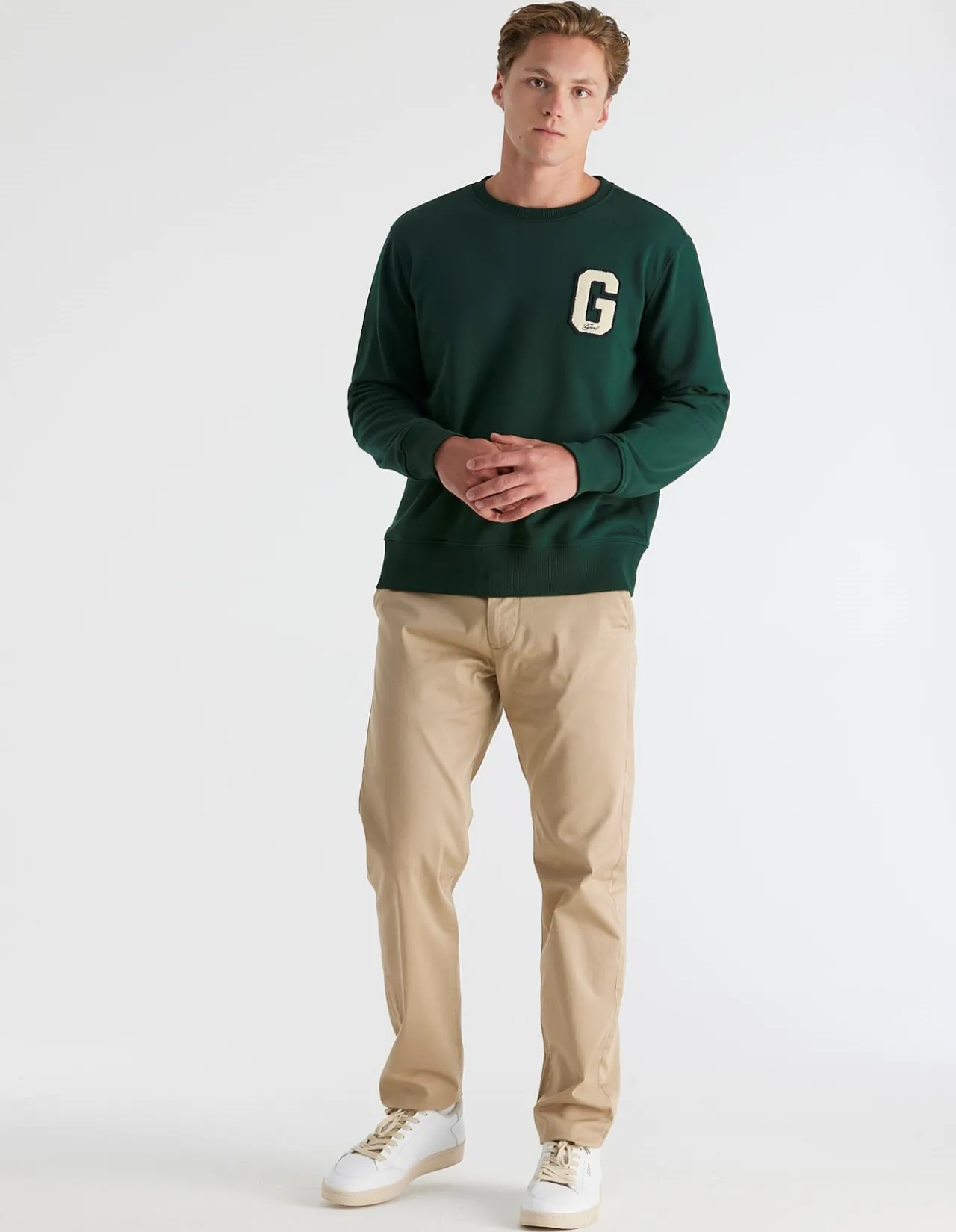 G BADGE Crew Neck Sweatshirt