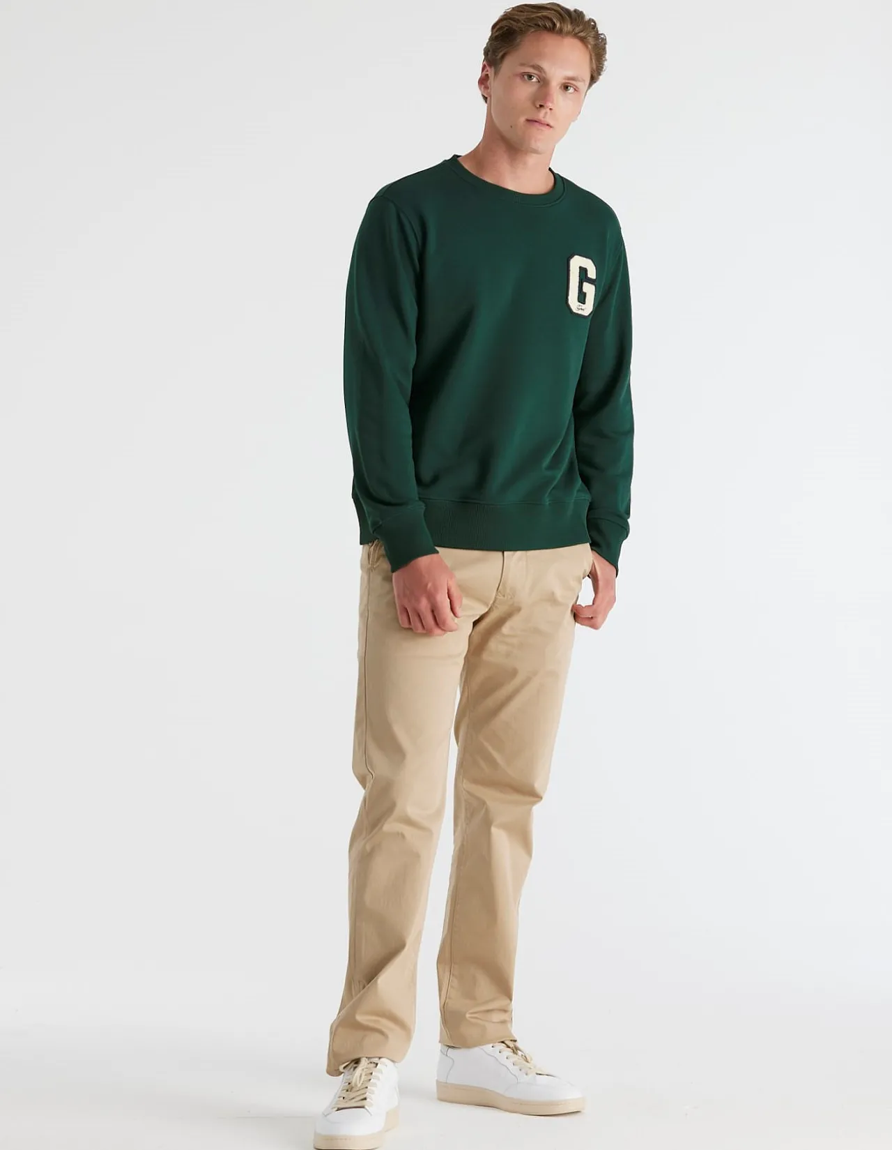 G BADGE Crew Neck Sweatshirt