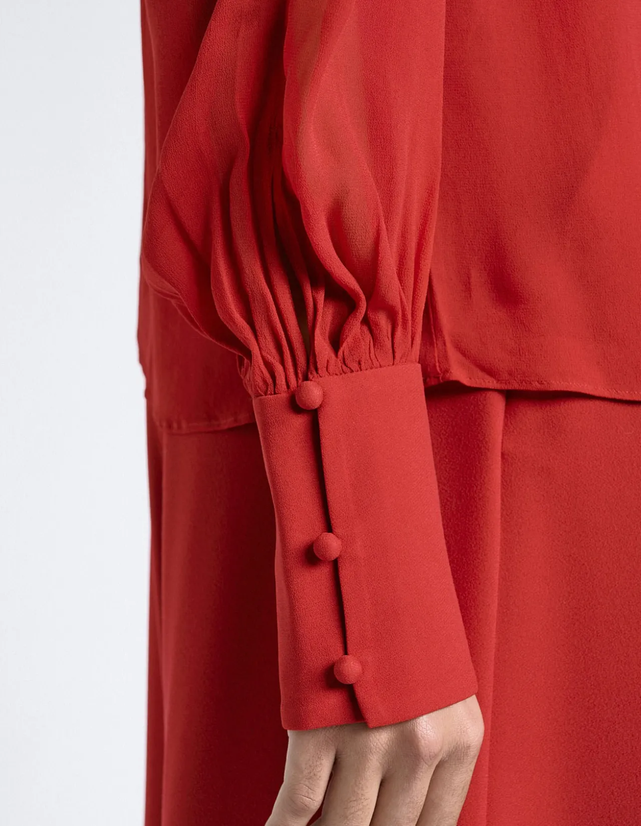 GEORGETTE SPLIT SLEEVE TOP