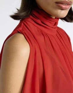 GEORGETTE SPLIT SLEEVE TOP