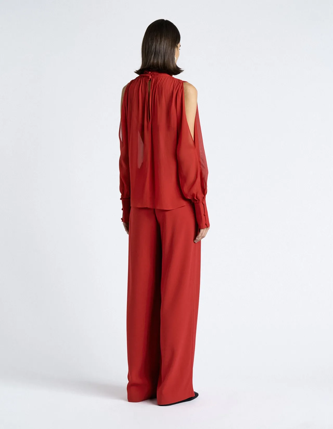 GEORGETTE SPLIT SLEEVE TOP