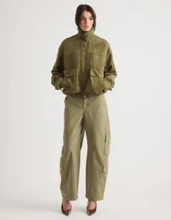 GEORGIE SUEDE BIKER JACKET
