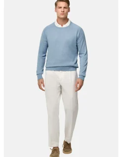 14GG COTTON SILK CASHMERE CREW NECK SWEATER
