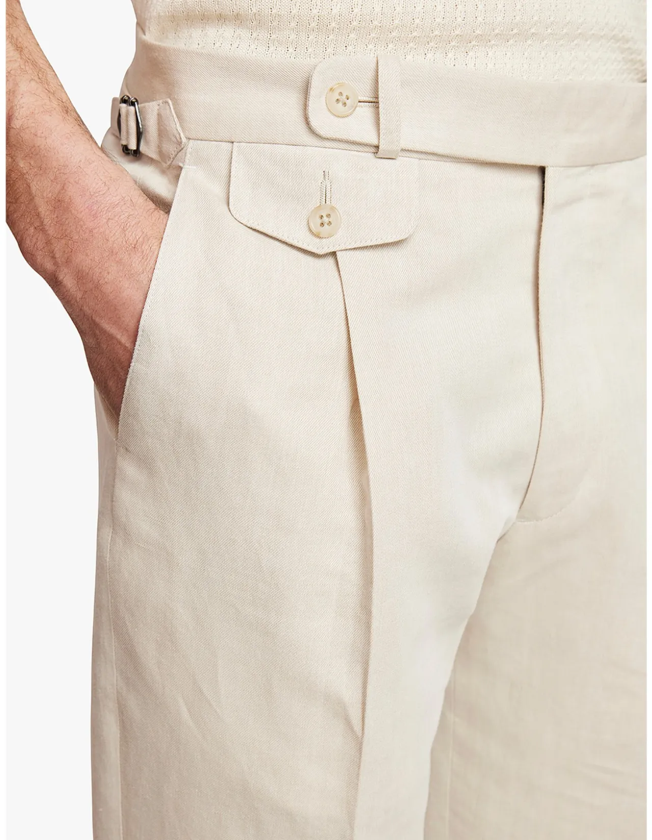 Gian Tailored Fit Trouser Beige