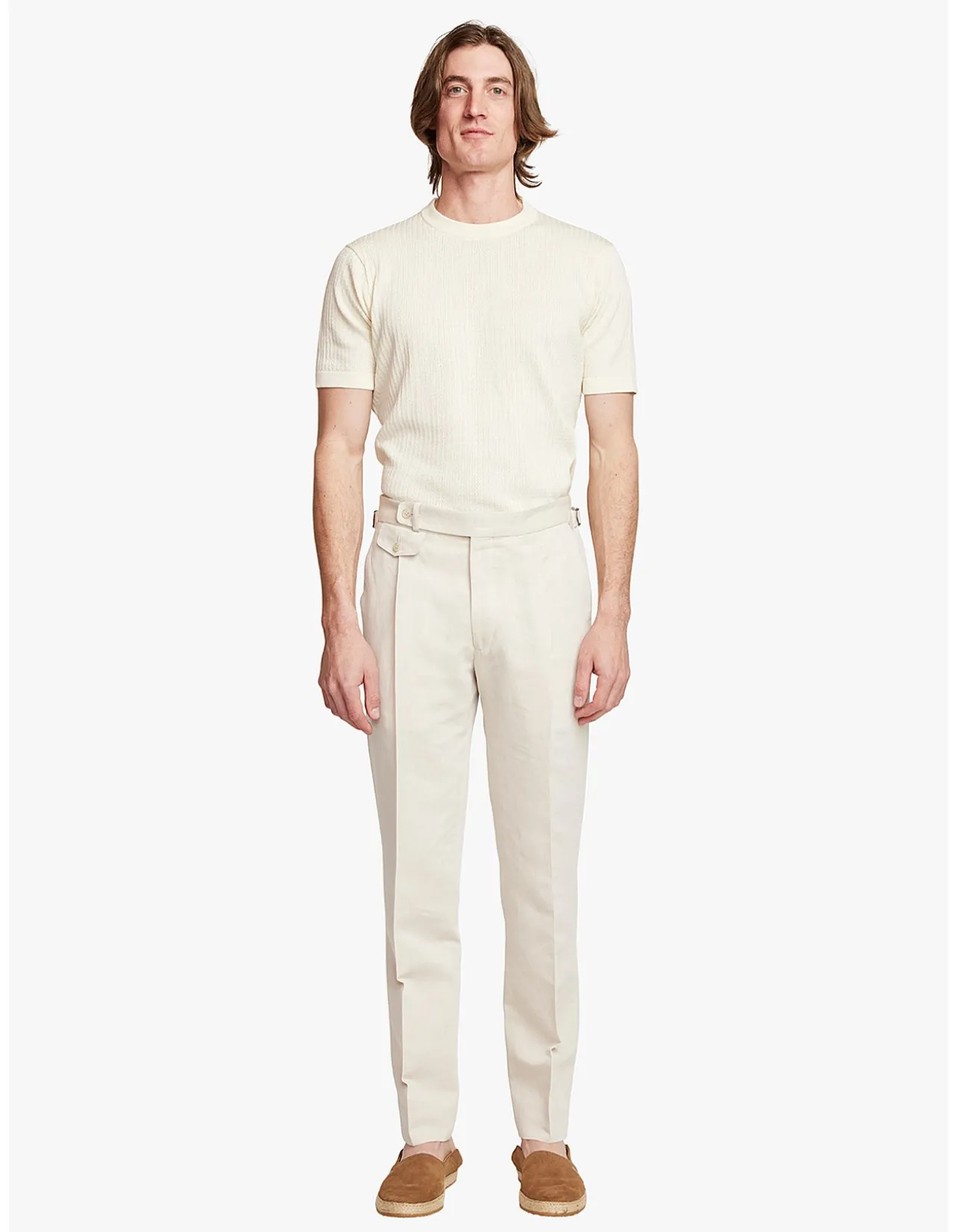 Gian Tailored Fit Trouser Beige