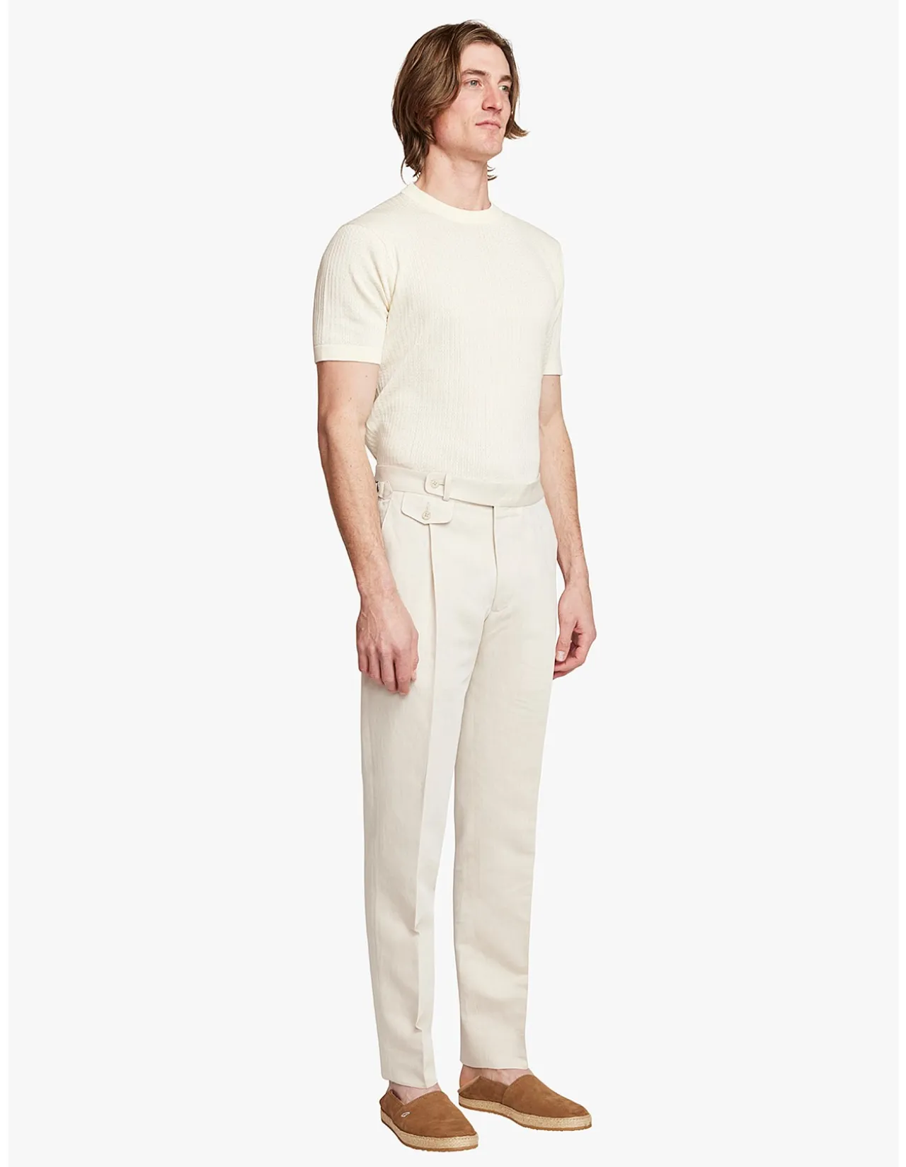 Gian Tailored Fit Trouser Beige