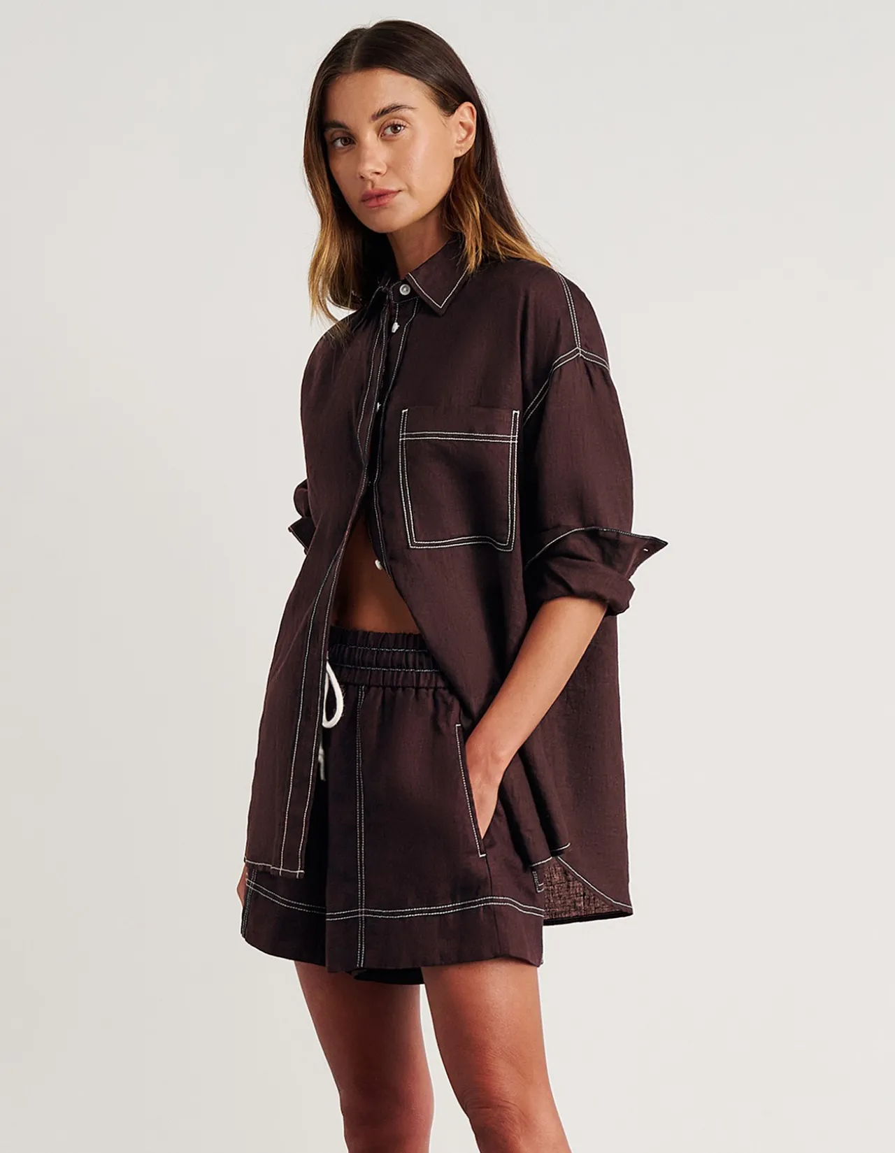 GIGI LINEN RELAXED LONG SLEEVE SHIRT