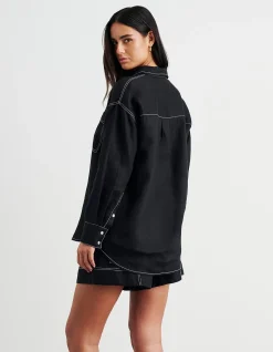 GIGI LINEN RELAXED LONG SLEEVE SHIRT