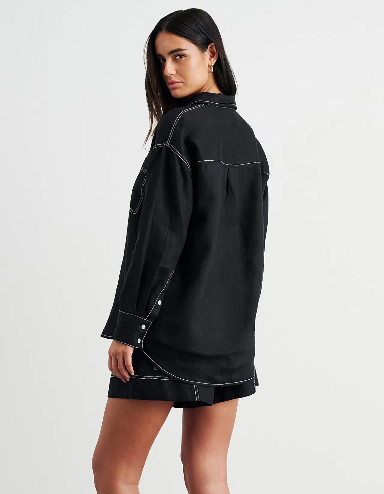 GIGI LINEN RELAXED LONG SLEEVE SHIRT