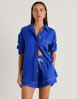 GIGI LINEN RELAXED LONG SLEEVE SHIRT