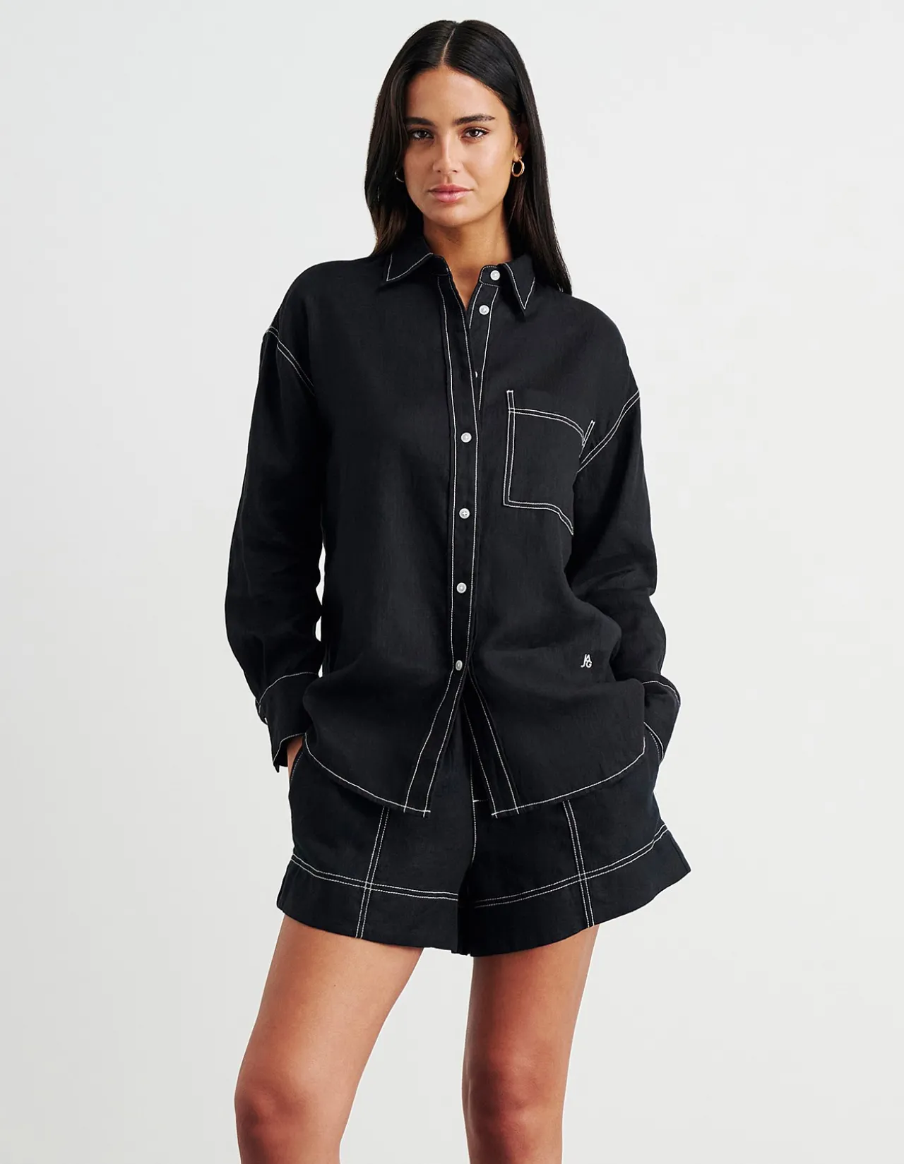 GIGI LINEN RELAXED LONG SLEEVE SHIRT