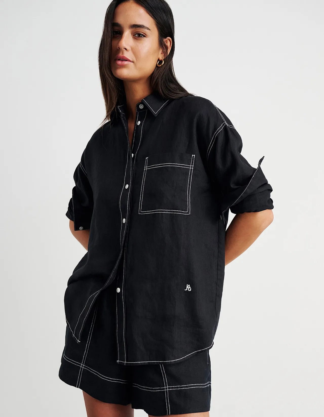 GIGI LINEN RELAXED LONG SLEEVE SHIRT