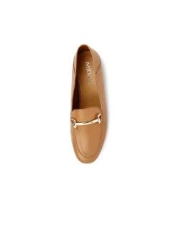 Ginnas Tan Leather Loafers