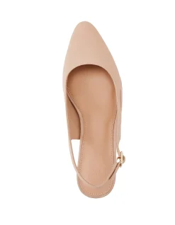 Gisela Bisque Leather Slingback