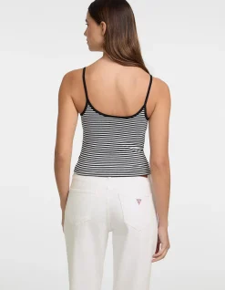 Gj Emb Star Tank Top Striped